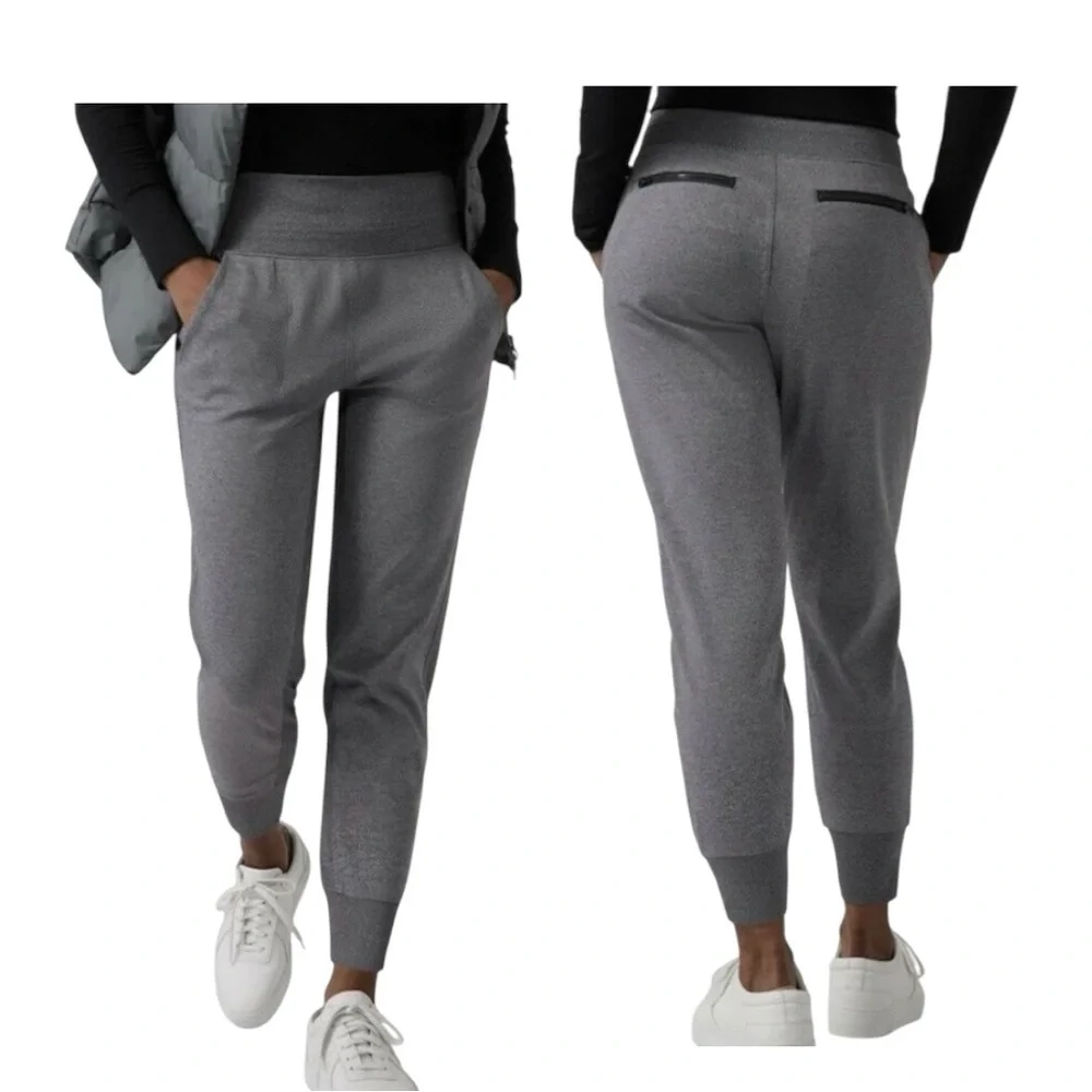 Athleta Venice Women’s High-Rise Gray Joggers, Size Small
